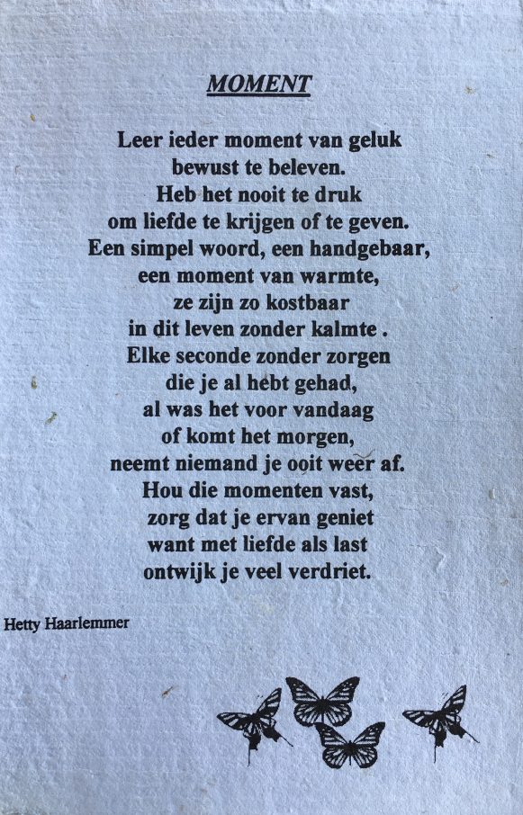 Moment Hetty Haarlemmer